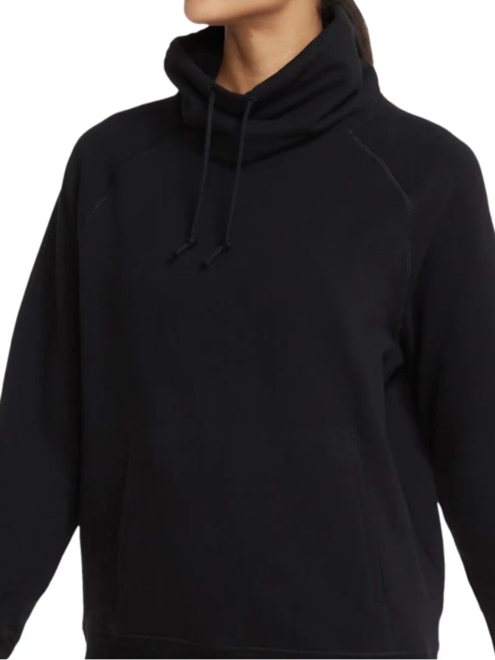 Nike Dri-Fit Black Funnel‎ Cowl Neck Athletic Sweater